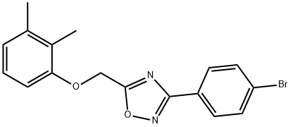 [3-(4-bromophenyl)-1,2,4-oxadiazol-5-yl]methyl 2,3-dimethylphenyl ether,667874-19-3,结构式