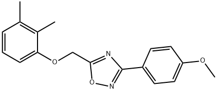 5-[(2,3-dimethylphenoxy)methyl]-3-(4-methoxyphenyl)-1,2,4-oxadiazole Structure