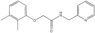 2-(2,3-dimethylphenoxy)-N-(2-pyridinylmethyl)acetamide 结构式