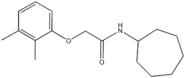 N-cycloheptyl-2-(2,3-dimethylphenoxy)acetamide Structure