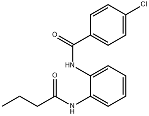 N-[2-(butyrylamino)phenyl]-4-chlorobenzamide,667874-46-6,结构式