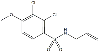 N-allyl-2,3-dichloro-4-methoxybenzenesulfonamide Structure