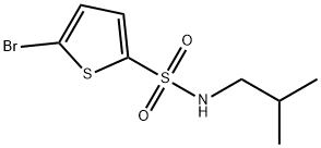 5-bromo-N-isobutyl-2-thiophenesulfonamide 结构式
