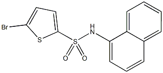 5-bromo-N-(1-naphthyl)-2-thiophenesulfonamide Struktur