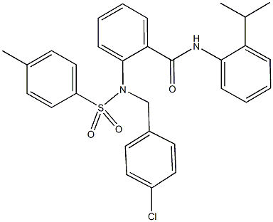 667874-96-6 2-{(4-chlorobenzyl)[(4-methylphenyl)sulfonyl]amino}-N-(2-isopropylphenyl)benzamide