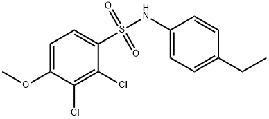 2,3-dichloro-N-(4-ethylphenyl)-4-methoxybenzenesulfonamide Structure
