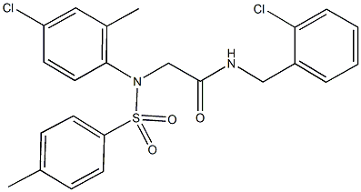 667875-20-9 N-(2-chlorobenzyl)-2-{4-chloro-2-methyl[(4-methylphenyl)sulfonyl]anilino}acetamide