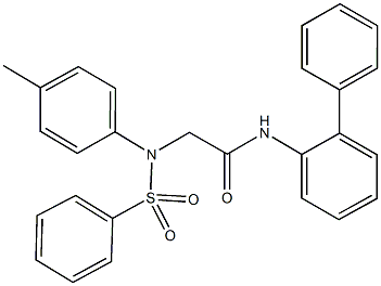 N-[1,1'-biphenyl]-2-yl-2-[4-methyl(phenylsulfonyl)anilino]acetamide,667875-40-3,结构式