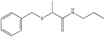 2-(benzylsulfanyl)-N-propylpropanamide Struktur