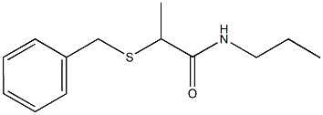 2-(benzylsulfanyl)-N-propylpropanamide Structure