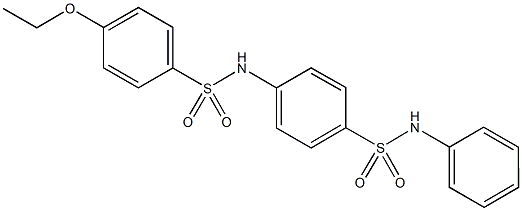 4-{[(4-ethoxyphenyl)sulfonyl]amino}-N-phenylbenzenesulfonamide 结构式