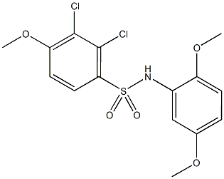 667875-66-3 2,3-dichloro-N-(2,5-dimethoxyphenyl)-4-methoxybenzenesulfonamide