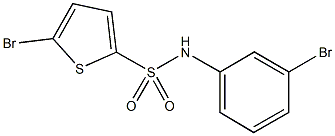 5-bromo-N-(3-bromophenyl)-2-thiophenesulfonamide Structure