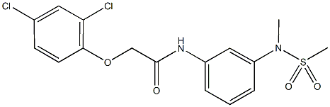 2-(2,4-dichlorophenoxy)-N-{3-[methyl(methylsulfonyl)amino]phenyl}acetamide 化学構造式