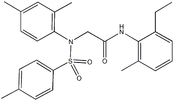 667877-36-3 2-{2,4-dimethyl[(4-methylphenyl)sulfonyl]anilino}-N-(2-ethyl-6-methylphenyl)acetamide