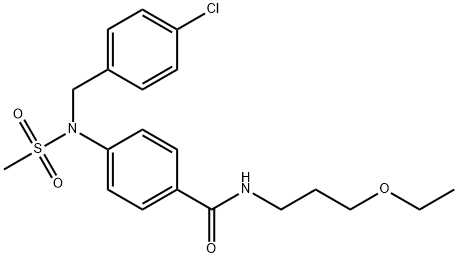 667877-40-9 4-[(4-chlorobenzyl)(methylsulfonyl)amino]-N-(3-ethoxypropyl)benzamide