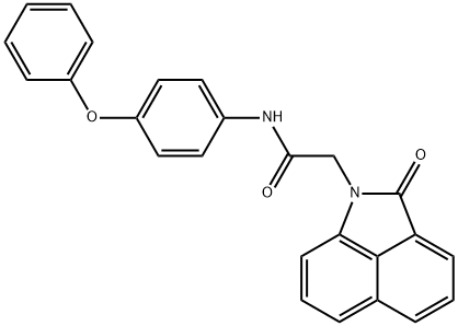 2-(2-oxobenzo[cd]indol-1(2H)-yl)-N-(4-phenoxyphenyl)acetamide Structure