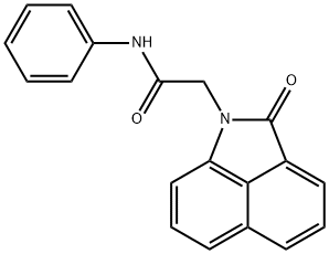 2-(2-oxobenzo[cd]indol-1(2H)-yl)-N-phenylacetamide 化学構造式