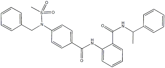 667878-66-2 2-({4-[benzyl(methylsulfonyl)amino]benzoyl}amino)-N-(1-phenylethyl)benzamide