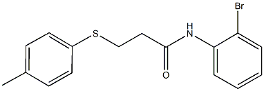 667878-68-4 N-(2-bromophenyl)-3-[(4-methylphenyl)sulfanyl]propanamide