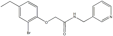667879-06-3 2-(2-bromo-4-ethylphenoxy)-N-(3-pyridinylmethyl)acetamide