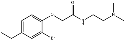 2-(2-bromo-4-ethylphenoxy)-N-[2-(dimethylamino)ethyl]acetamide 结构式