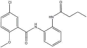 N-[2-(butyrylamino)phenyl]-5-chloro-2-methoxybenzamide Structure