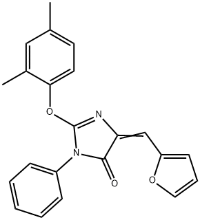 667880-32-2 2-(2,4-dimethylphenoxy)-5-(2-furylmethylene)-3-phenyl-3,5-dihydro-4H-imidazol-4-one