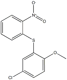 4-chloro-1-methoxy-2-[(2-nitrophenyl)sulfanyl]benzene,667881-71-2,结构式