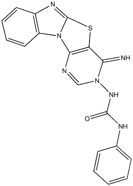 N-(4-iminopyrimido[4',5':4,5][1,3]thiazolo[3,2-a]benzimidazol-3(4H)-yl)-N'-phenylurea|