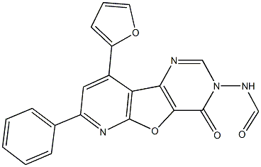 9-(2-furyl)-4-oxo-7-phenylpyrido[3',2':4,5]furo[3,2-d]pyrimidin-3(4H)-ylformamide|