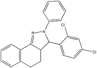 3-(2,4-dichlorophenyl)-2-phenyl-3,3a,4,5-tetrahydro-2H-benzo[g]indazole Structure