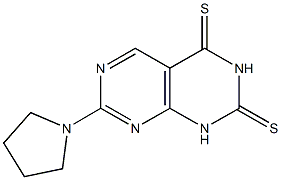 7-(1-pyrrolidinyl)pyrimido[4,5-d]pyrimidine-2,4(1H,3H)-dithione Structure