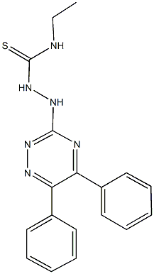 2-(5,6-diphenyl-1,2,4-triazin-3-yl)-N-ethylhydrazinecarbothioamide,667883-52-5,结构式