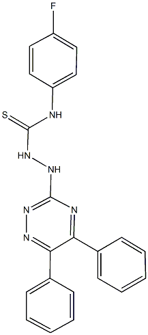 667883-53-6 2-(5,6-diphenyl-1,2,4-triazin-3-yl)-N-(4-fluorophenyl)hydrazinecarbothioamide