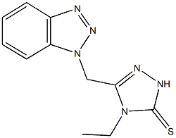 5-(1H-1,2,3-benzotriazol-1-ylmethyl)-4-ethyl-2,4-dihydro-3H-1,2,4-triazole-3-thione|