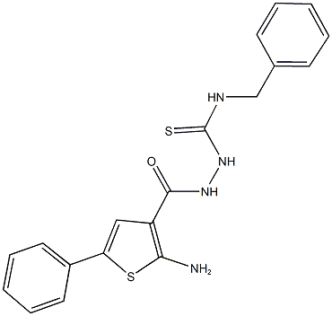 667884-43-7 2-[(2-amino-5-phenyl-3-thienyl)carbonyl]-N-benzylhydrazinecarbothioamide