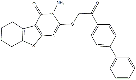 3-amino-2-[(2-[1,1'-biphenyl]-4-yl-2-oxoethyl)sulfanyl]-5,6,7,8-tetrahydro[1]benzothieno[2,3-d]pyrimidin-4(3H)-one|