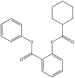 phenyl 2-[(cyclohexylcarbonyl)oxy]benzoate Structure