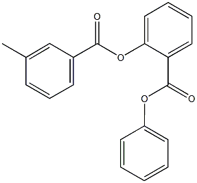 phenyl 2-[(3-methylbenzoyl)oxy]benzoate Structure