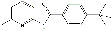 4-tert-butyl-N-(4-methyl-2-pyrimidinyl)benzamide 结构式