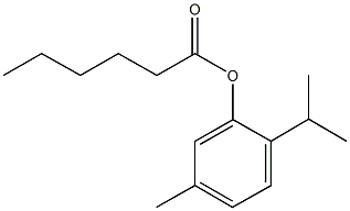 2-isopropyl-5-methylphenyl hexanoate 结构式