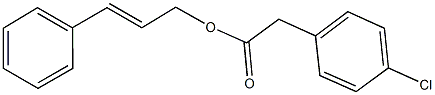 cinnamyl (4-chlorophenyl)acetate 结构式