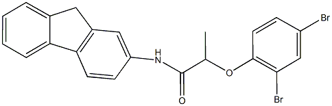 2-(2,4-dibromophenoxy)-N-(9H-fluoren-2-yl)propanamide|