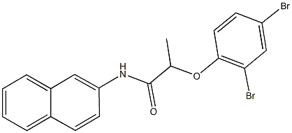 2-(2,4-dibromophenoxy)-N-(2-naphthyl)propanamide,667885-89-4,结构式