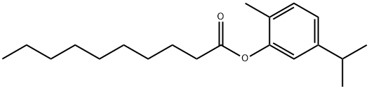 5-isopropyl-2-methylphenyl decanoate Structure