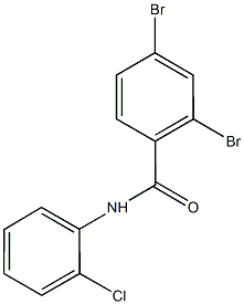 2,4-dibromo-N-(2-chlorophenyl)benzamide Structure