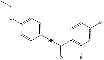 2,4-dibromo-N-(4-ethoxyphenyl)benzamide 结构式