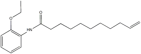 N-(2-ethoxyphenyl)-10-undecenamide 结构式