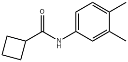 N-(3,4-dimethylphenyl)cyclobutanecarboxamide Structure